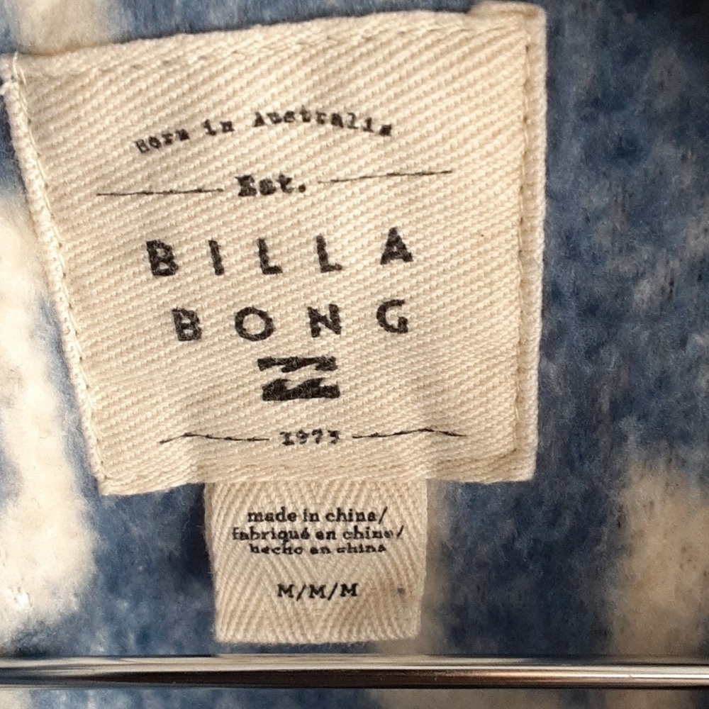 Billabong Striped Oversized Time Off Sherpa Half-Zip Sweatshirt - Picture 9 of 9